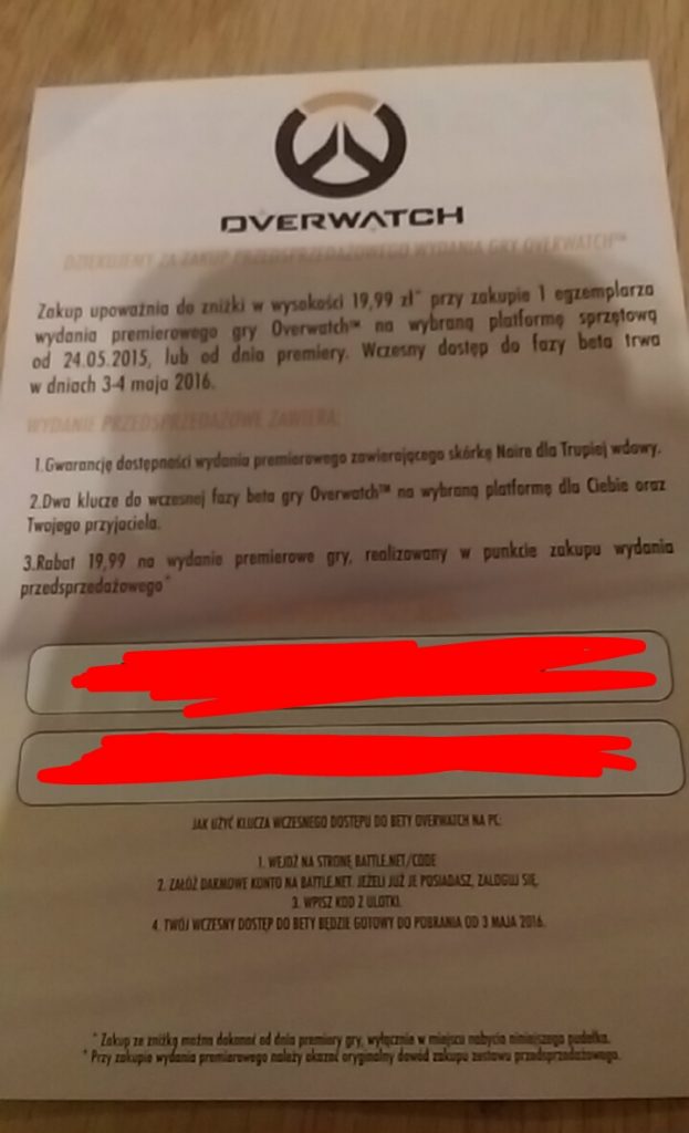 overwatch wczesny dostęp